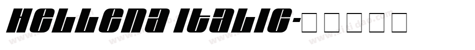 Hellena Italic字体转换